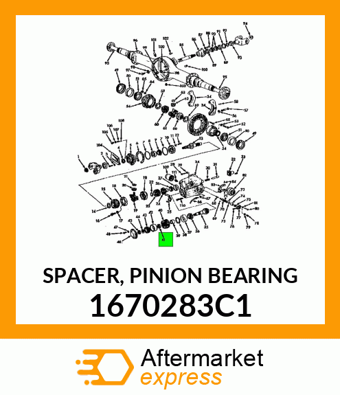 SPACER, PINION BEARING 1670283C1