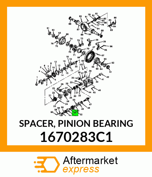 SPACER, PINION BEARING 1670283C1