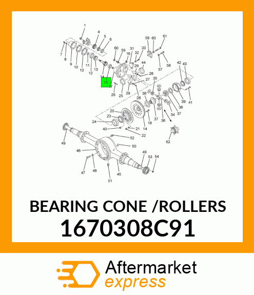 BEARING CONE /ROLLERS 1670308C91