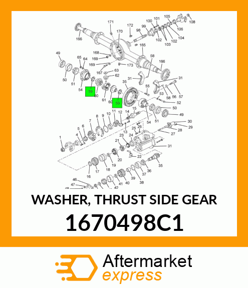 WASHER, THRUST SIDE GEAR 1670498C1