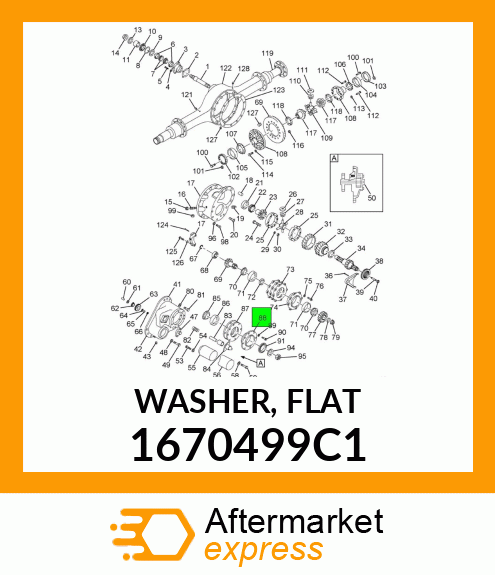 WASHER, FLAT 1670499C1