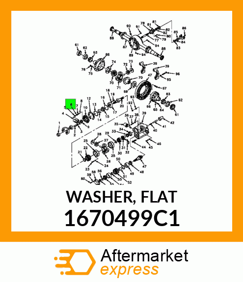 WASHER, FLAT 1670499C1