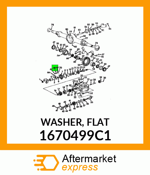 WASHER, FLAT 1670499C1