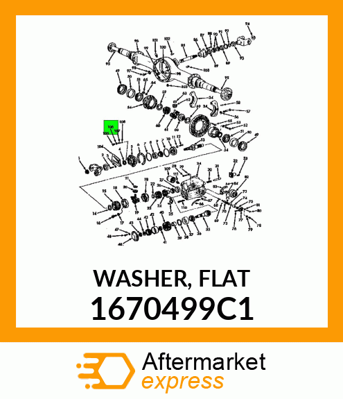 WASHER, FLAT 1670499C1