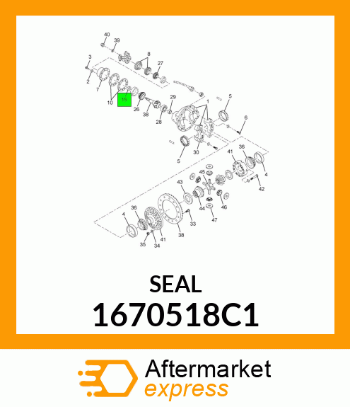 SPACER, PINION BEARING .359" 1670518C1