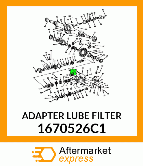ADAPTER LUBE FILTER 1670526C1