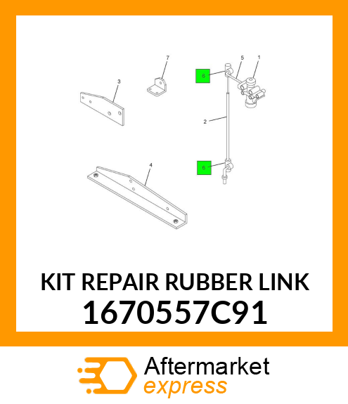 KIT REPAIR RUBBER LINK 1670557C91