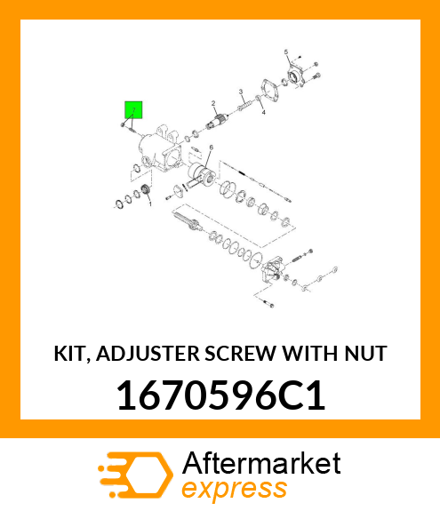 KIT, ADJUSTER SCREW WITH NUT 1670596C1