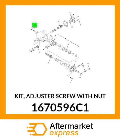 KIT, ADJUSTER SCREW WITH NUT 1670596C1