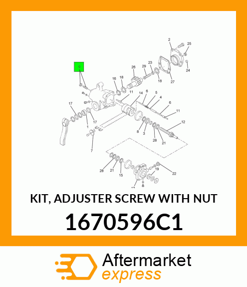 KIT, ADJUSTER SCREW WITH NUT 1670596C1