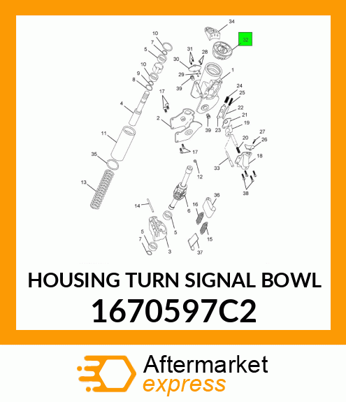 HOUSING TURN SIGNAL BOWL 1670597C2