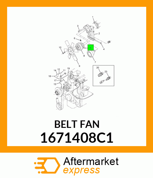 BELT FAN 1671408C1