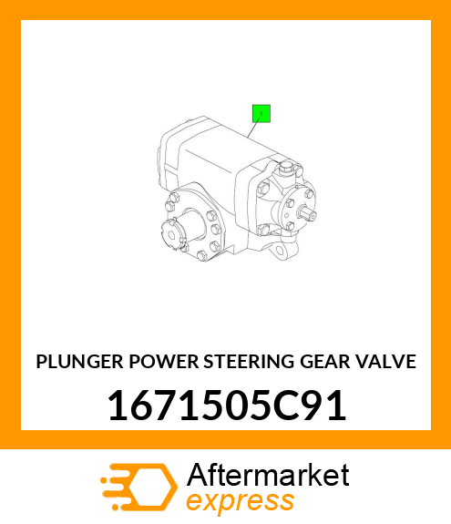 PLUNGER POWER STEERING GEAR VALVE 1671505C91
