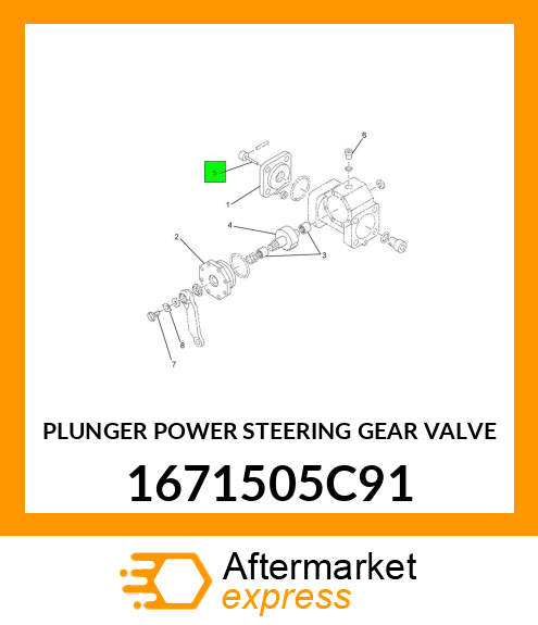 PLUNGER POWER STEERING GEAR VALVE 1671505C91
