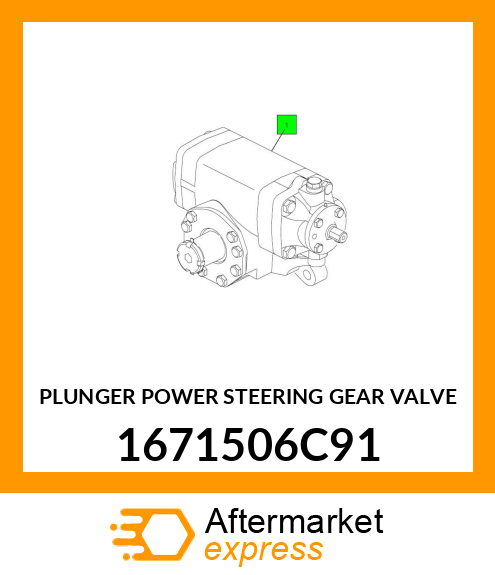 PLUNGER POWER STEERING GEAR VALVE 1671506C91