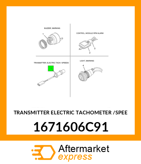 TRANSMITTER ELECTRIC TACHOMETER /SPEE 1671606C91