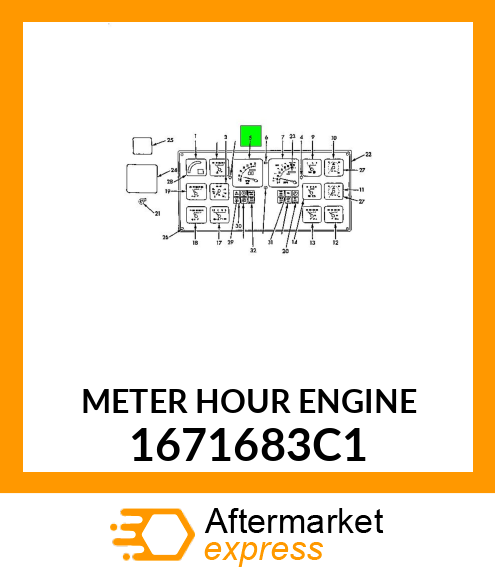 METER HOUR ENGINE 1671683C1