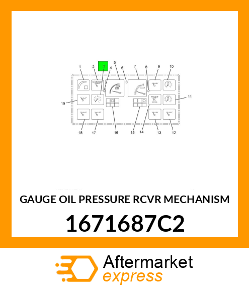 GAUGE OIL PRESSURE RCVR MECHANISM 1671687C2