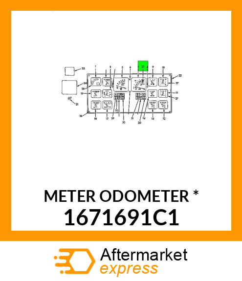 METER ODOMETER * 1671691C1