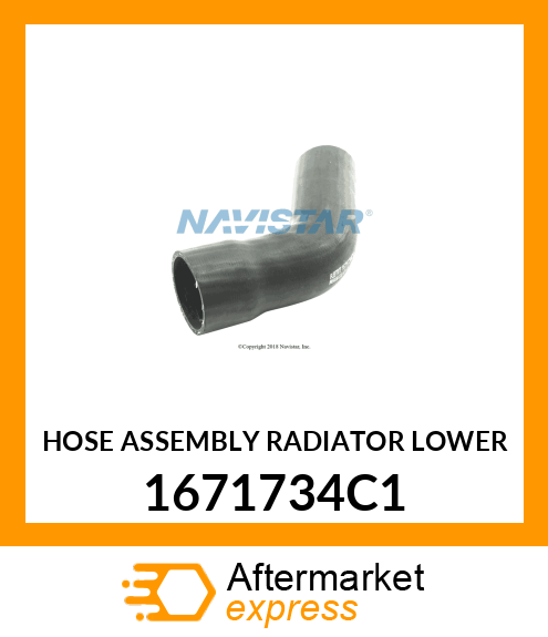 HOSE ASSEMBLY RADIATOR LOWER 1671734C1