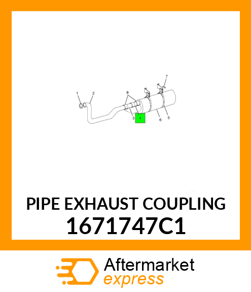 PIPE EXHAUST COUPLING 1671747C1