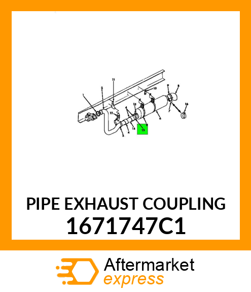 PIPE EXHAUST COUPLING 1671747C1