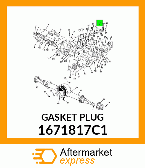 GASKET PLUG 1671817C1