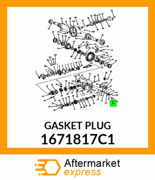 GASKET PLUG 1671817C1