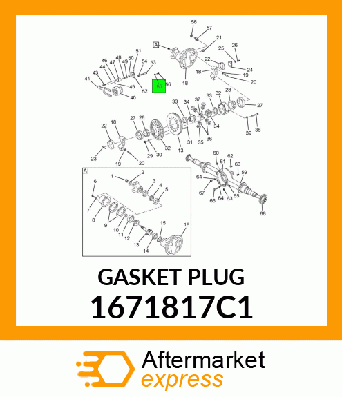 GASKET PLUG 1671817C1