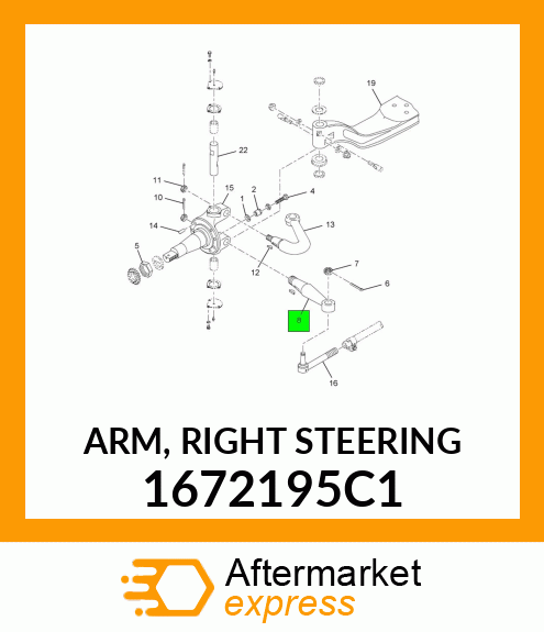 ARM, RIGHT STEERING 1672195C1