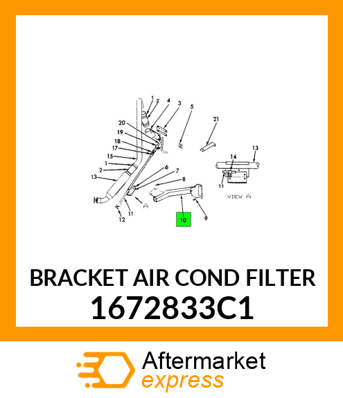 BRACKET AIR COND FILTER 1672833C1
