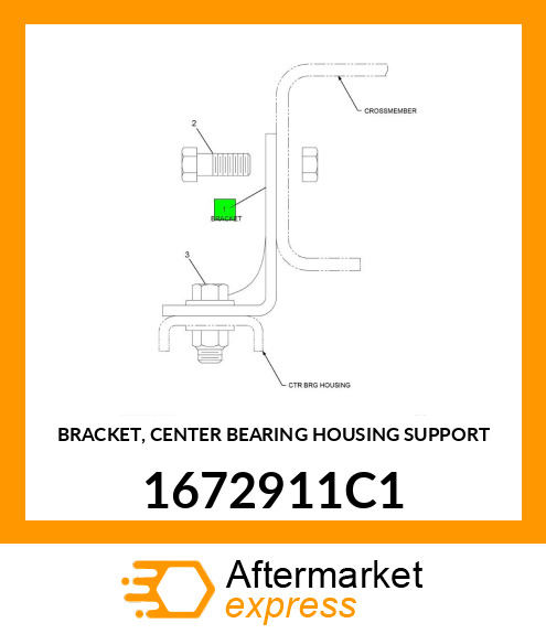 BRACKET, CENTER BEARING HOUSING SUPPORT 1672911C1