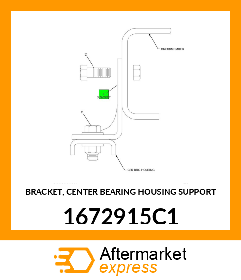 BRACKET, CENTER BEARING HOUSING SUPPORT 1672915C1