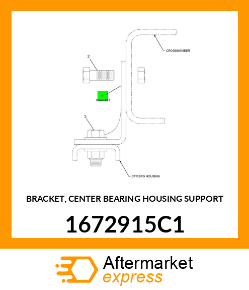 BRACKET, CENTER BEARING HOUSING SUPPORT 1672915C1