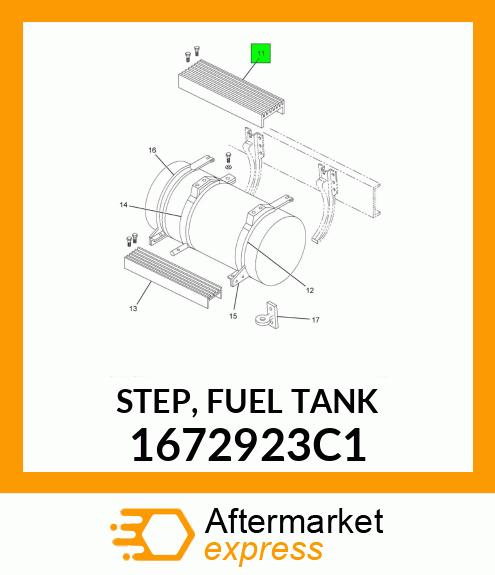 STEP, FUEL TANK 1672923C1