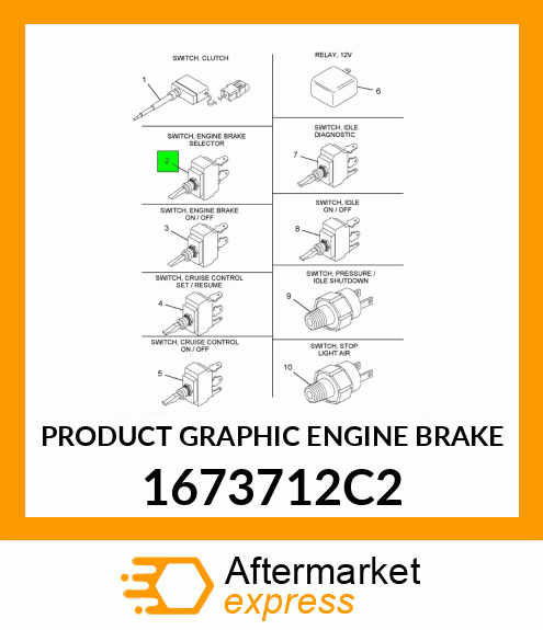 PRODUCT GRAPHIC ENGINE BRAKE 1673712C2