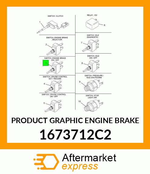 PRODUCT GRAPHIC ENGINE BRAKE 1673712C2