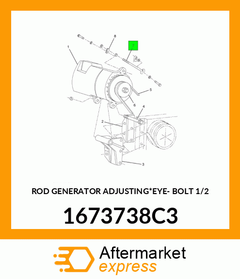 ROD GENERATOR ADJUSTING*EYE- BOLT 1/2 1673738C3