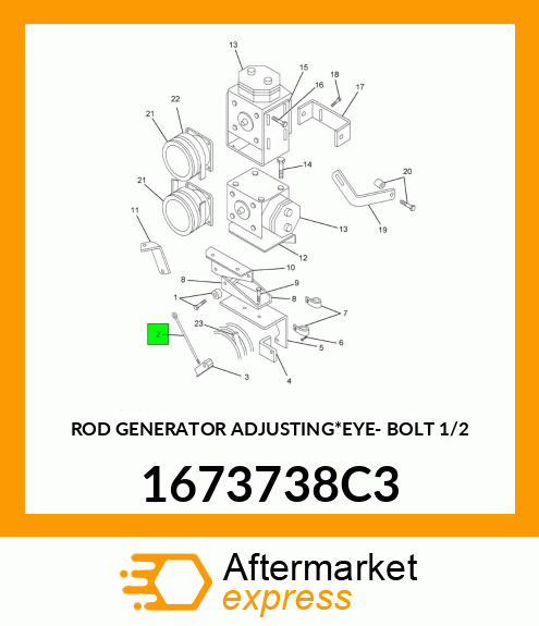 ROD GENERATOR ADJUSTING*EYE- BOLT 1/2 1673738C3