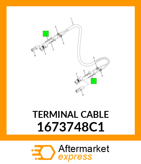 TERMINAL CABLE 1673748C1