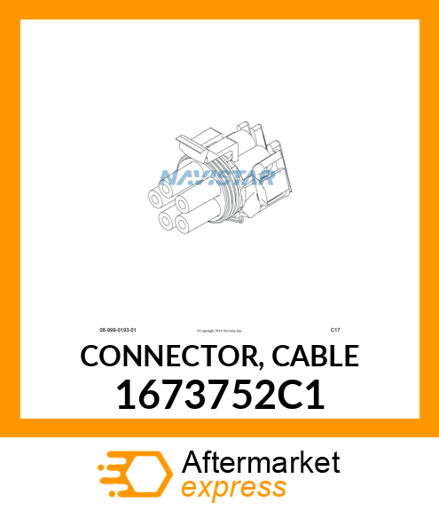 CONNECTOR, CABLE 1673752C1