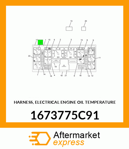 HARNESS, ELECTRICAL ENGINE OIL TEMPERATURE 1673775C91