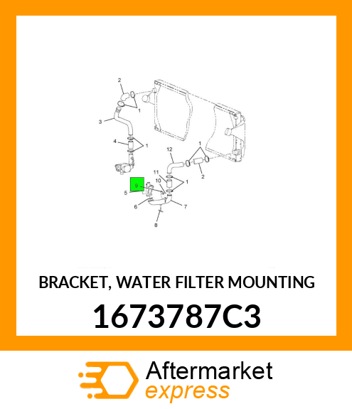 BRACKET, WATER FILTER MOUNTING 1673787C3