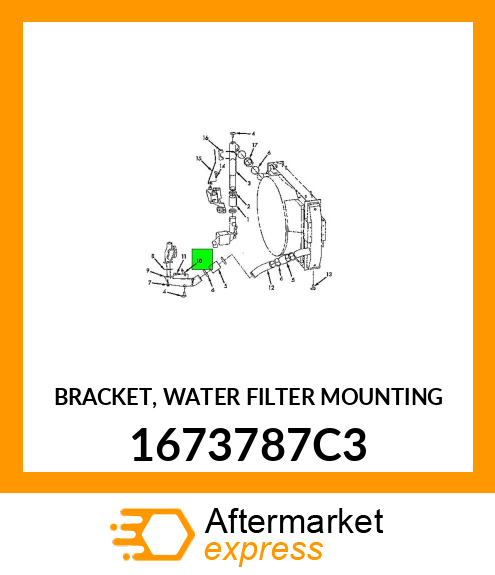 BRACKET, WATER FILTER MOUNTING 1673787C3