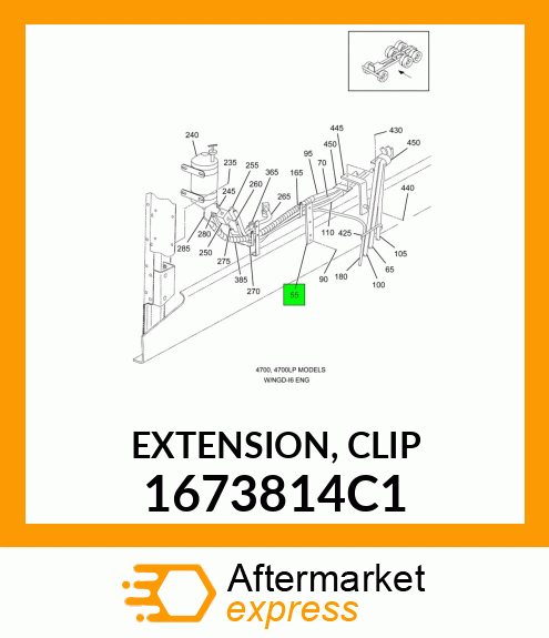 EXTENSION, CLIP 1673814C1