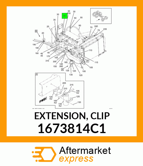 EXTENSION, CLIP 1673814C1