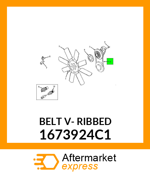 BELT V- RIBBED 1673924C1