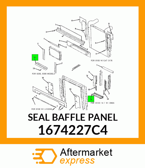 SEAL BAFFLE PANEL 1674227C4