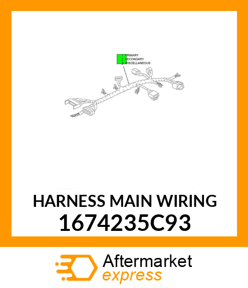 HARNESS MAIN WIRING 1674235C93