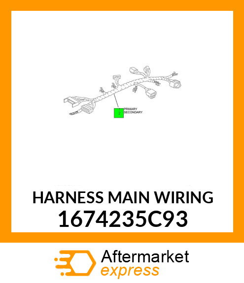 HARNESS MAIN WIRING 1674235C93